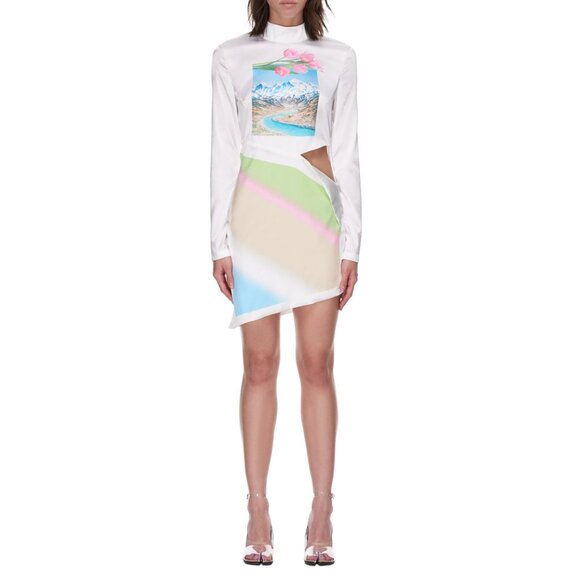 MAISIE WILEN Alpine Peel Silk Dress - Picture 3 of 15